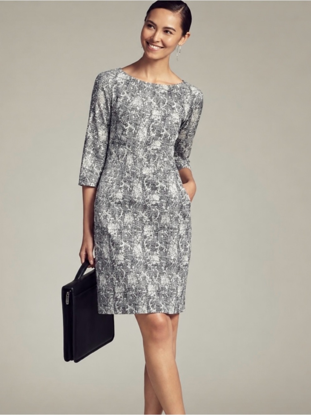 MM La Fleur Etsuko Sheath dress size 6 Black and White